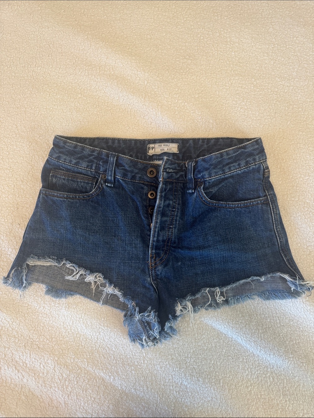 Free People Cut Off Denim Shorts